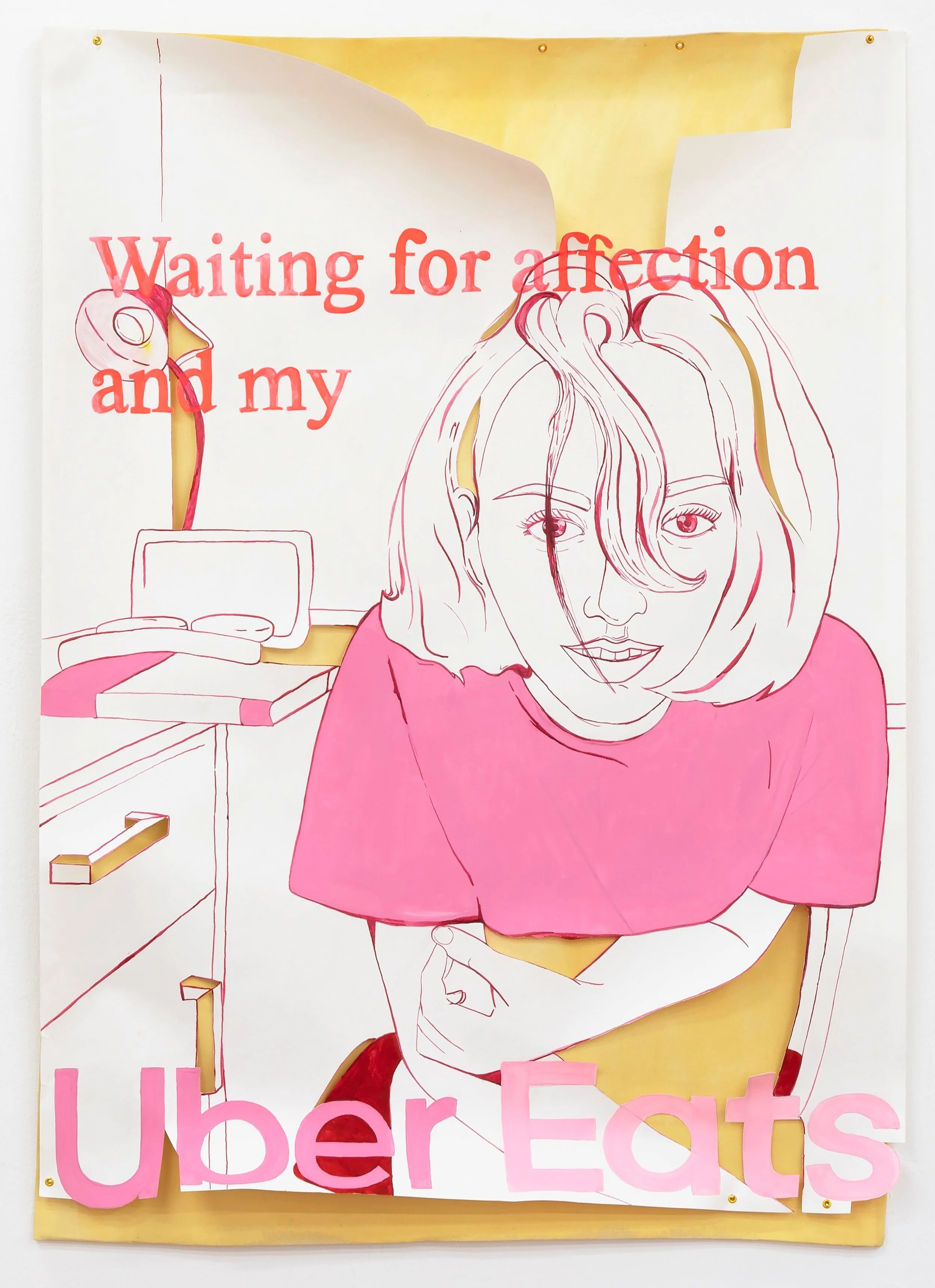 Waiting for affection and my Uber Eats