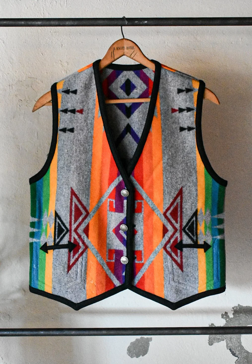 Size M/L- Vintage Handmade Reversible Wool Vest