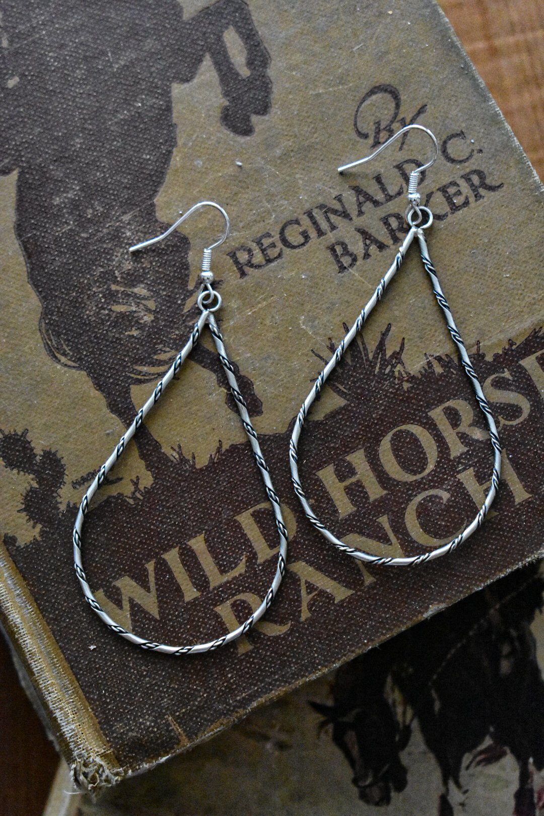 The Rosalee Twisted Sterling Teardrop Earrings