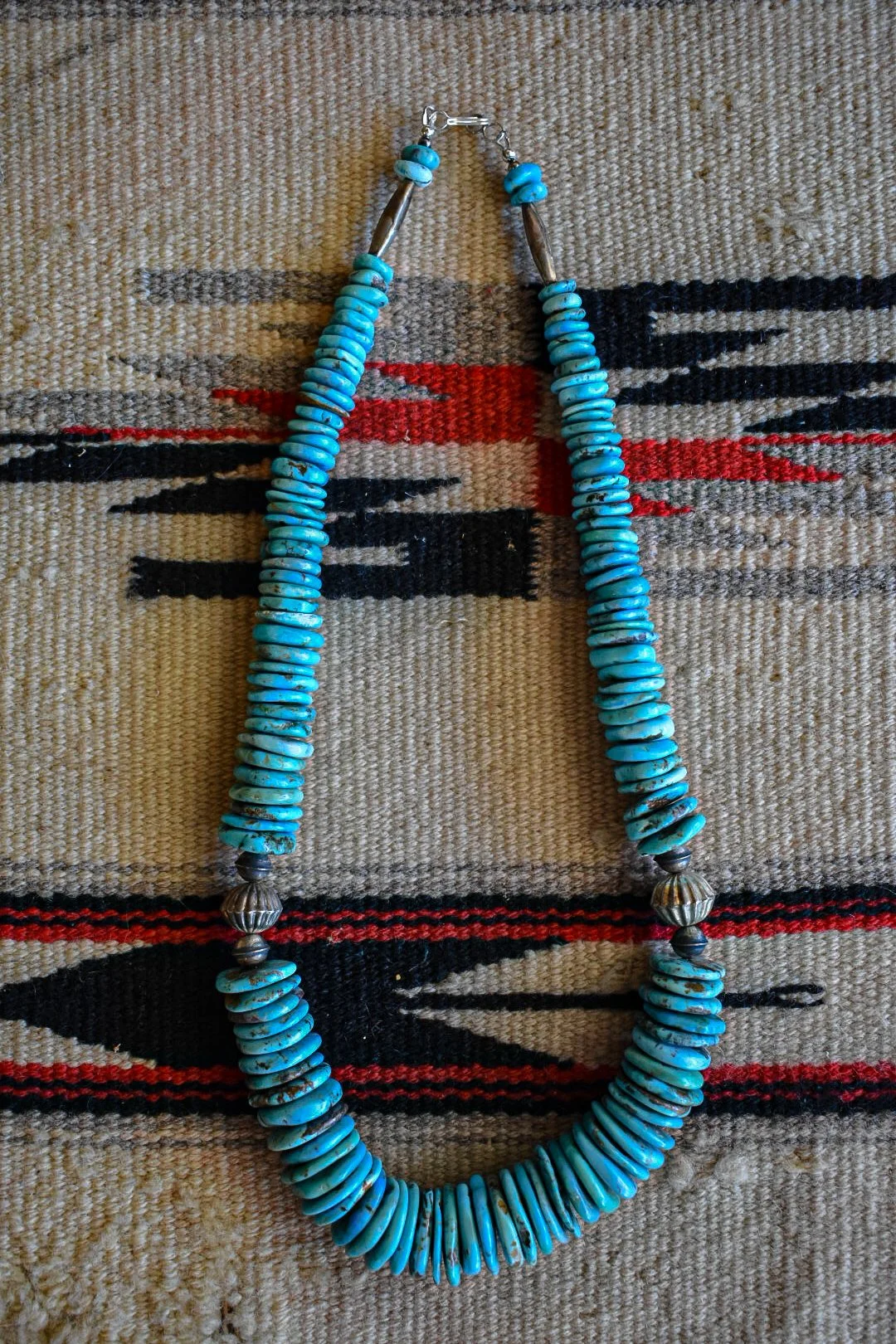 Graduated Kingman Turquoise Necklace