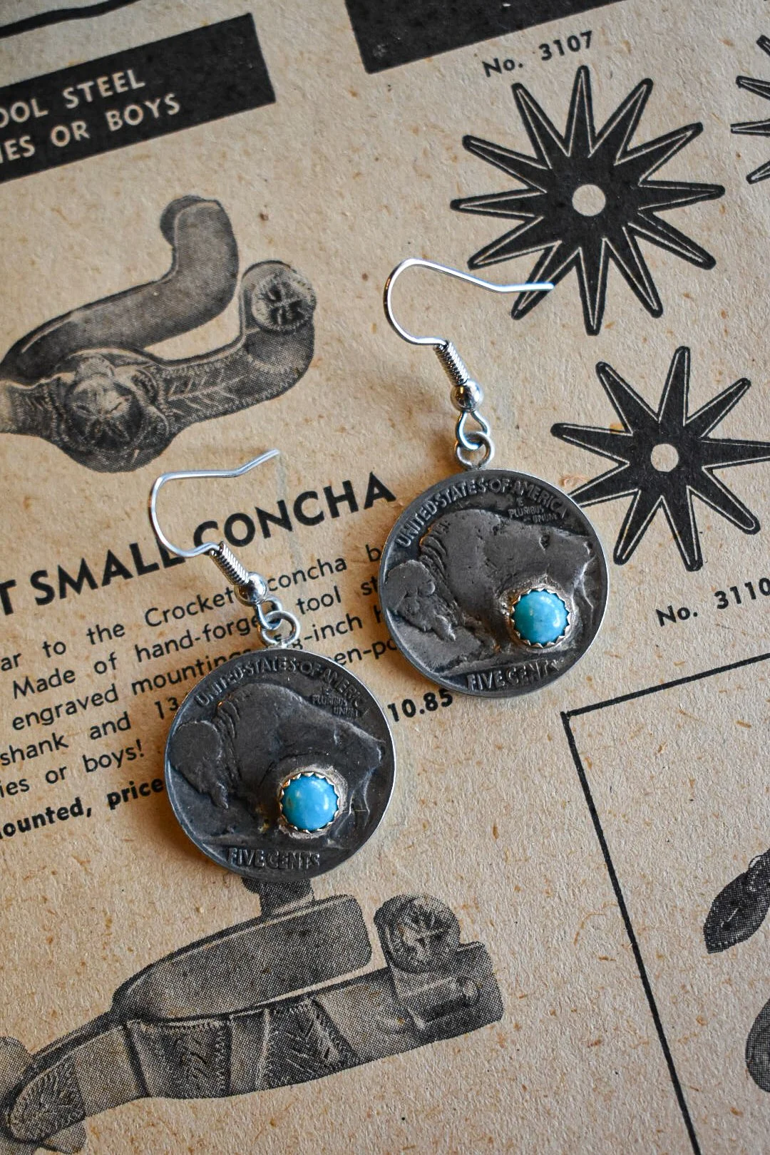 Buffalo Nickel Earrings