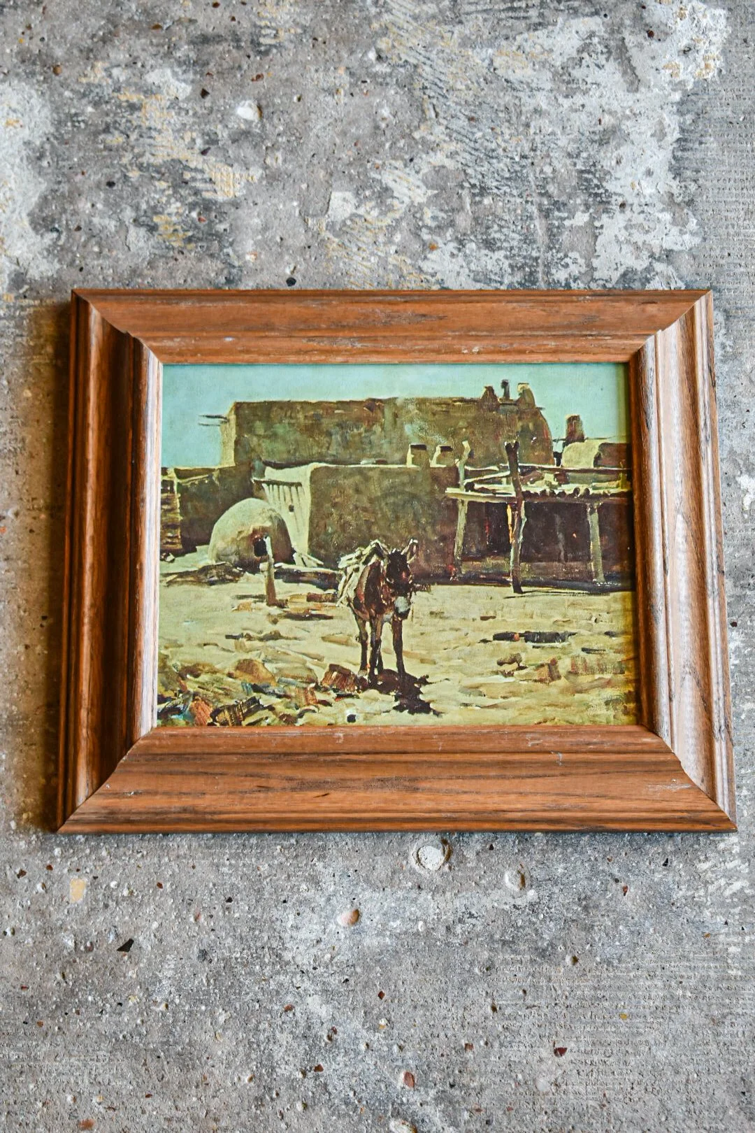 "Hour of Slumber" - Vintage Framed F.T. Johnson Print