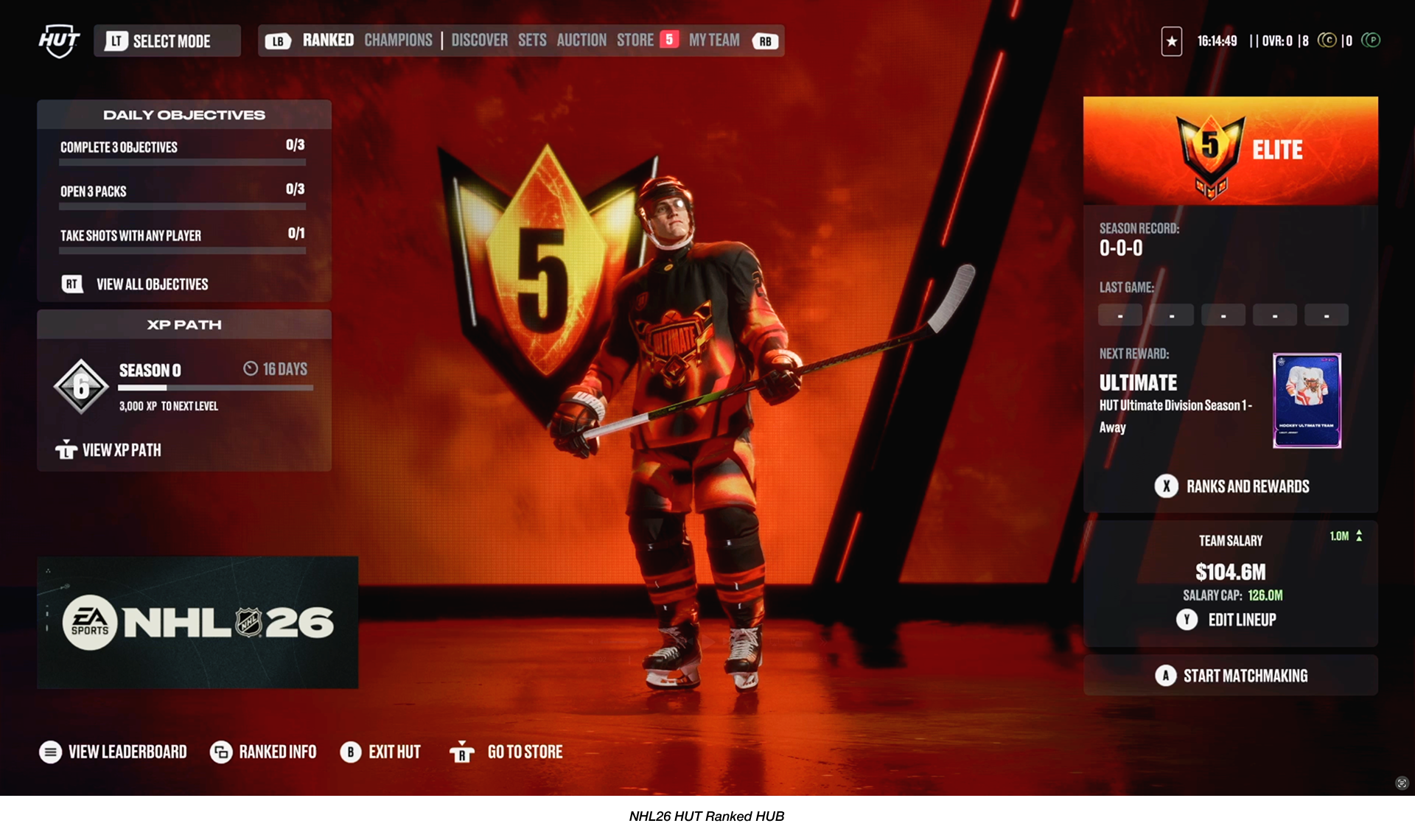 NHL26 HUT Ranked HUB