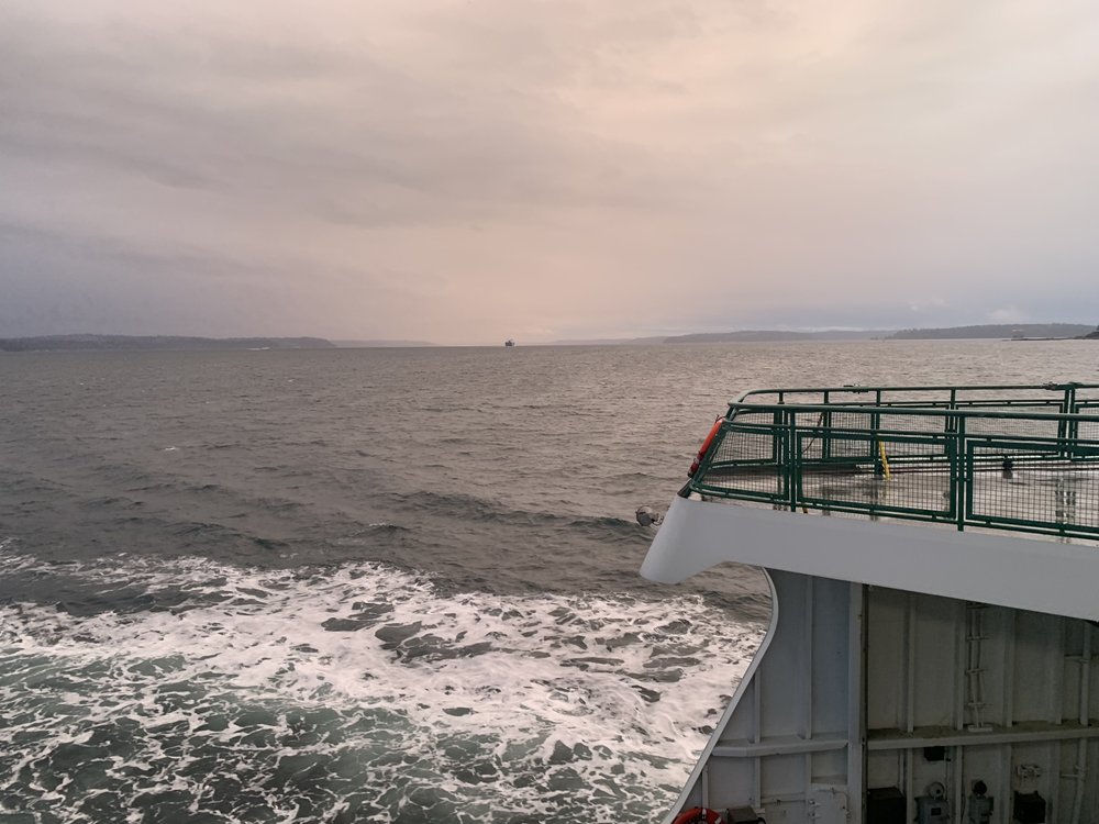  Marketing Coordinator Joe Dougherty took the ferry to visit family in Kitsap County.  