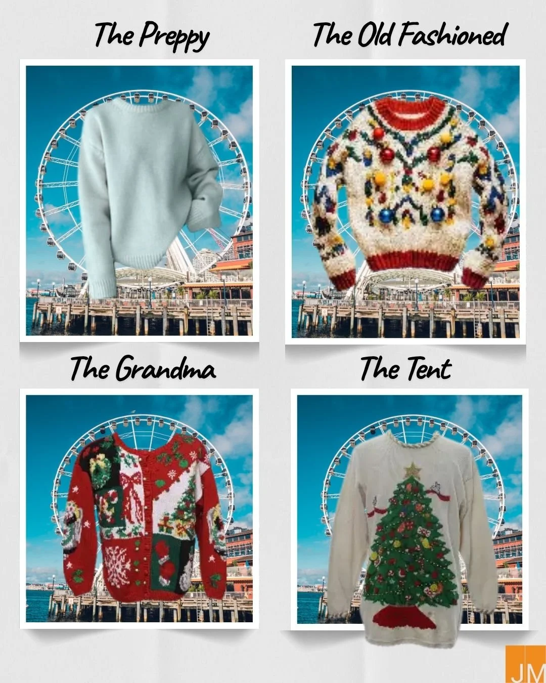 Happy National Ugly Sweater Day from Jackson Main Architecture (JMA)! Which ugly sweater are you today? 

The Preppy &ndash; can&rsquo;t be bothered to wear an actual ugly sweater. Some might call you a little too cool for school, but your fits alway