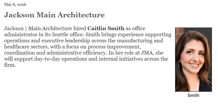 Welcome Caitlin Smith!