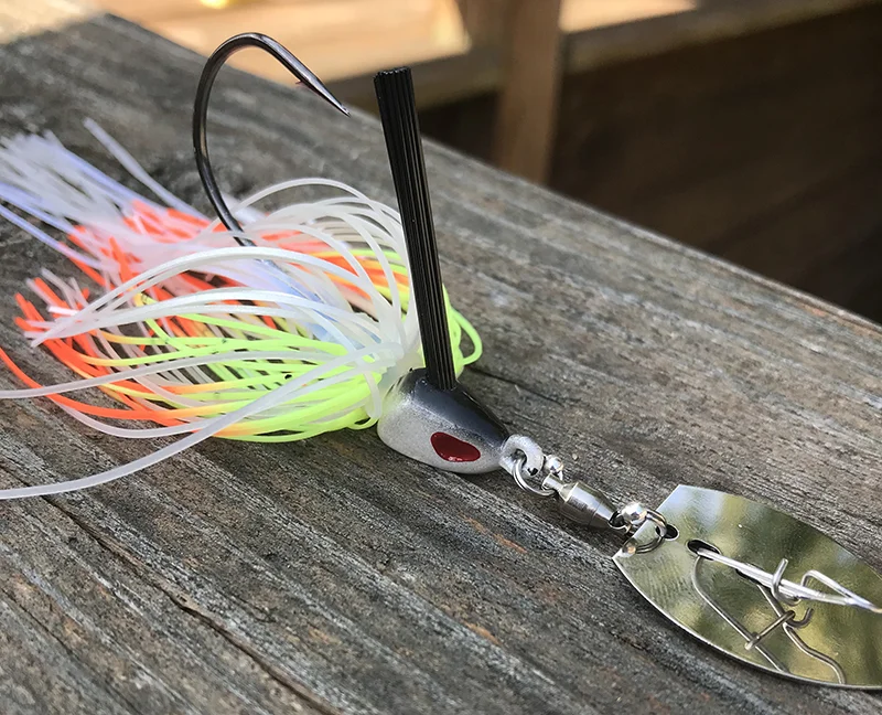A Unique Cole Slaw Pattern on this Weedless Rapture Vibrating Jig