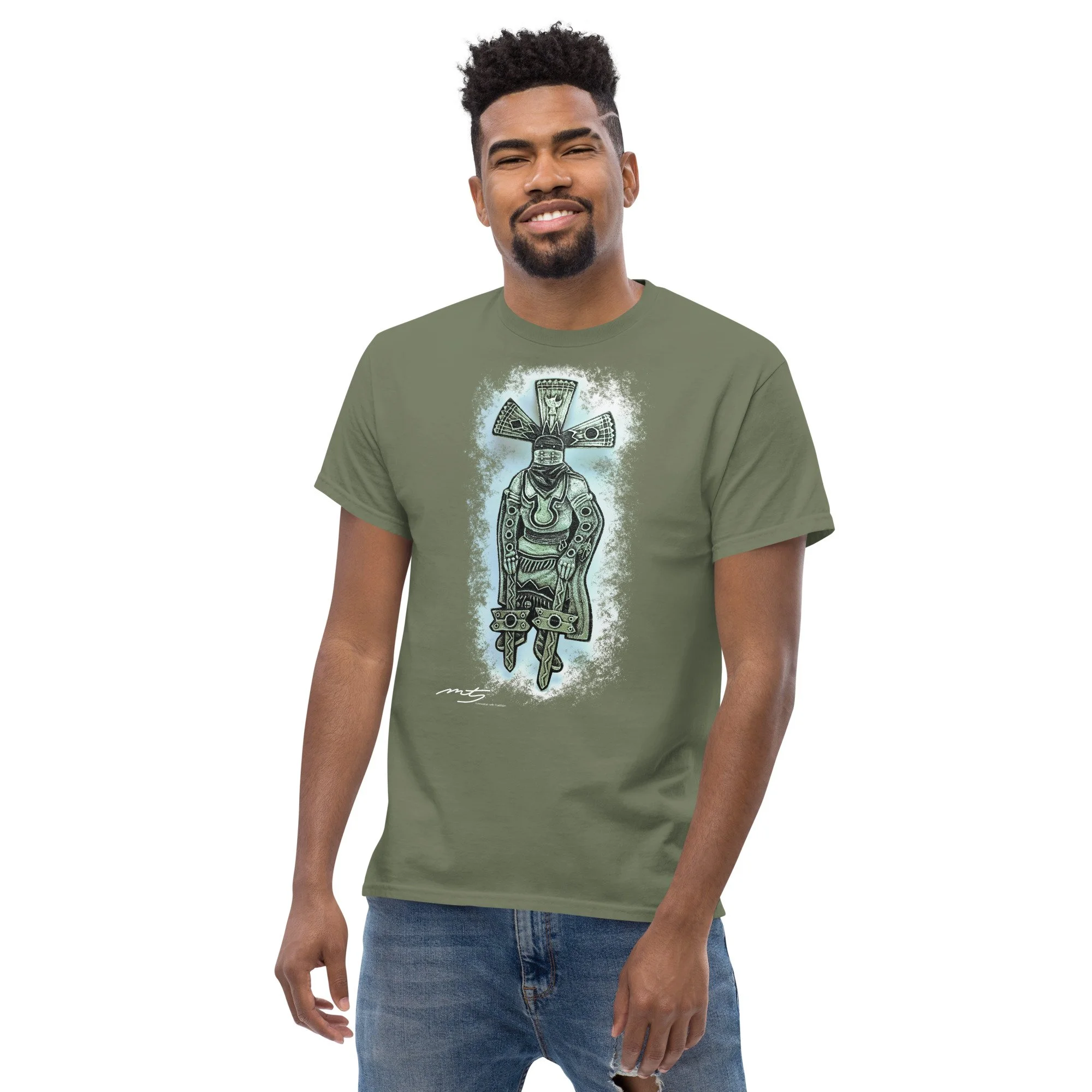 unisex-classic-tee-military-green-front-2-688099b700e61.jpg
