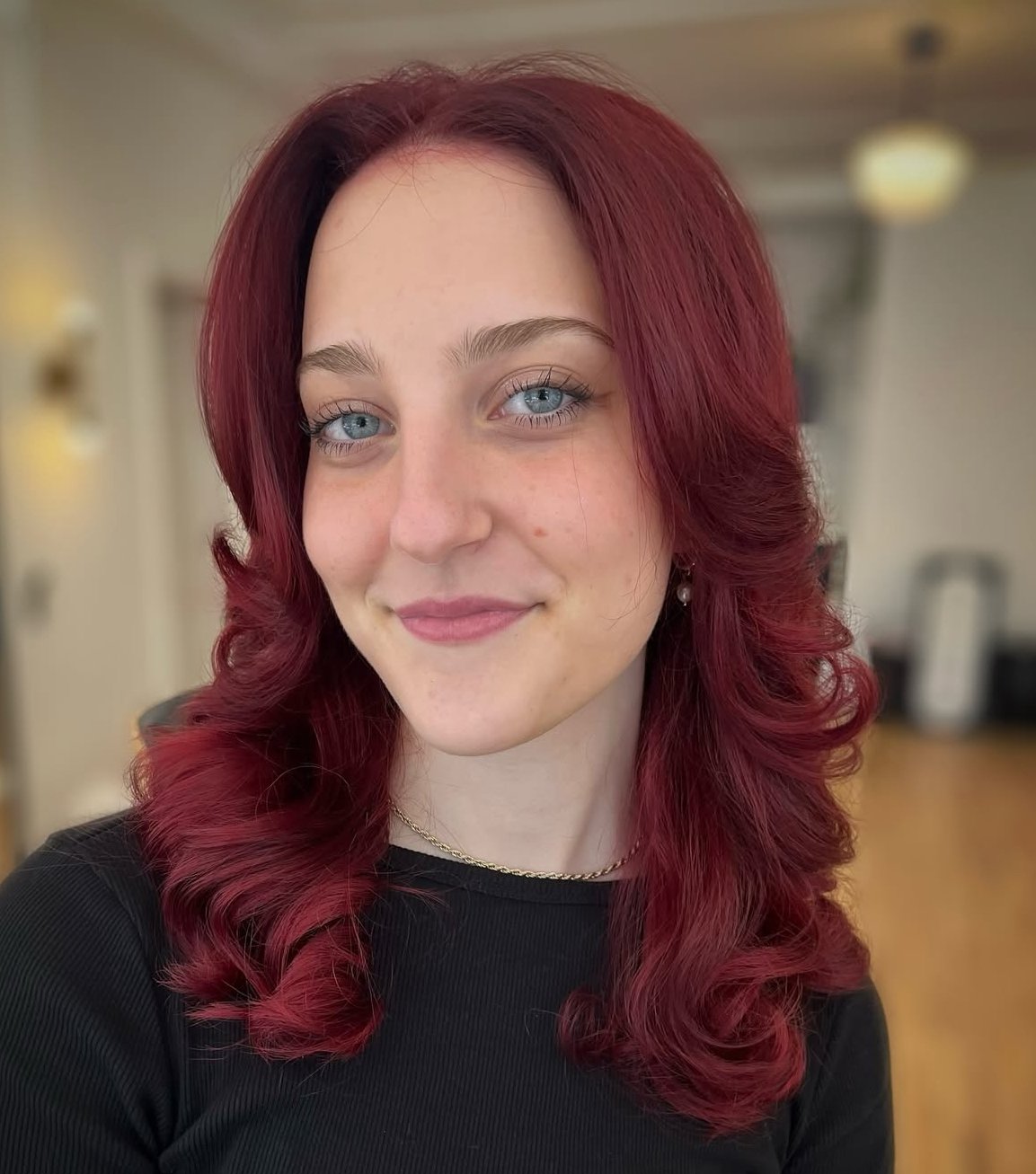 Stunning Violet Red color by @haiirby_lys 

#davines #davinessalon #summerhair #queersalon #bcorpcertified #minneapolissaintpaul #minneapolishair #davinesofficial #davinescolour #newhair