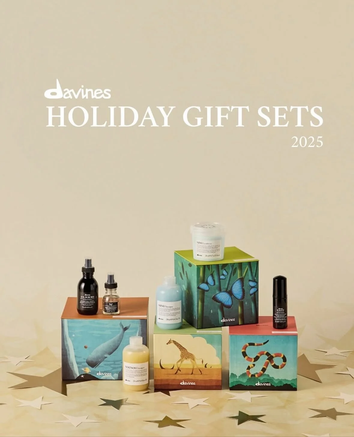 Davines Holiday boxes are here! Save 25% off with a gift set. Perfect gift for you or your loves. #davinesholiday #davinesnorthamerica #holidaygifts