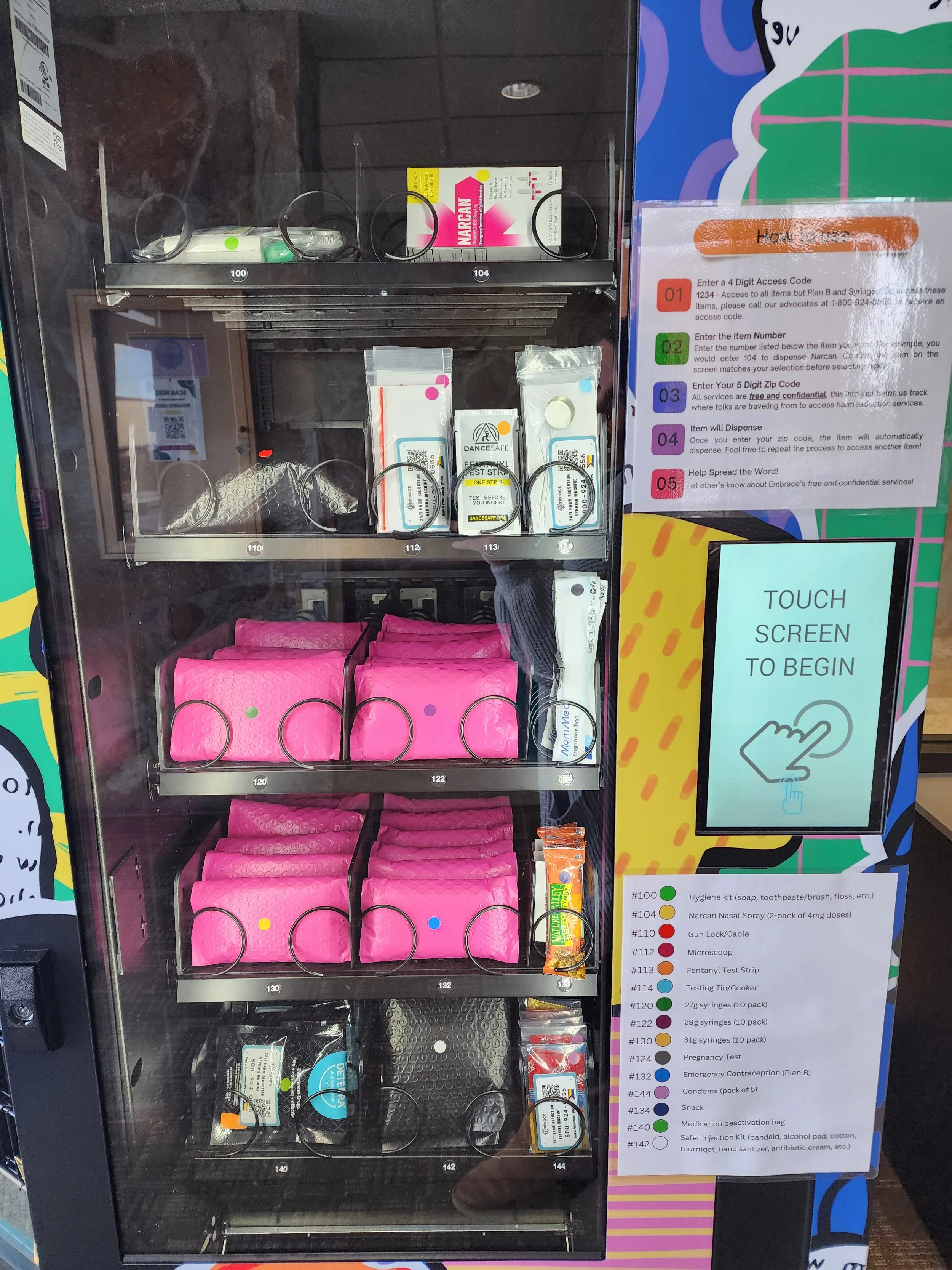 Aggression Vending Machine Harm Reduction Vending Machines — Embrace