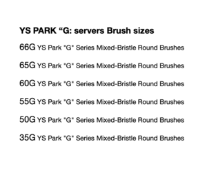 YS Park G Series Mixed-Bristle Round Brushes - 7 Sizes - Shear World