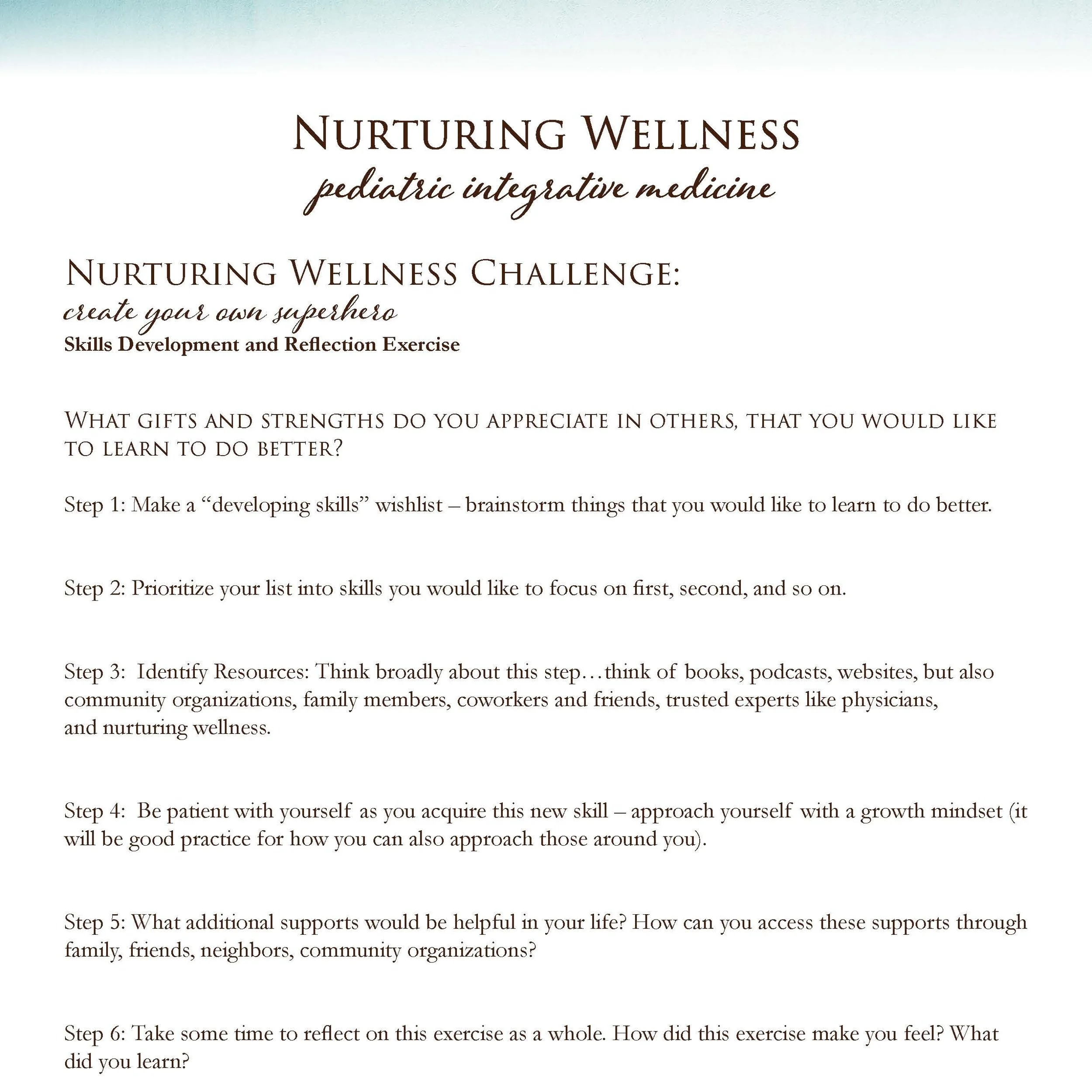 Wellness Challenge Reflection Exercise 