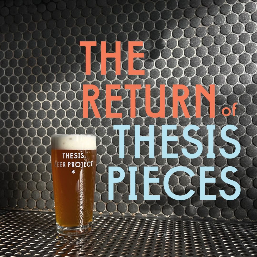 Thesis Pieces is back on tap, and it's a beautiful day to swing by the taproom for a pint of peanut butter blonde ale! 🍻