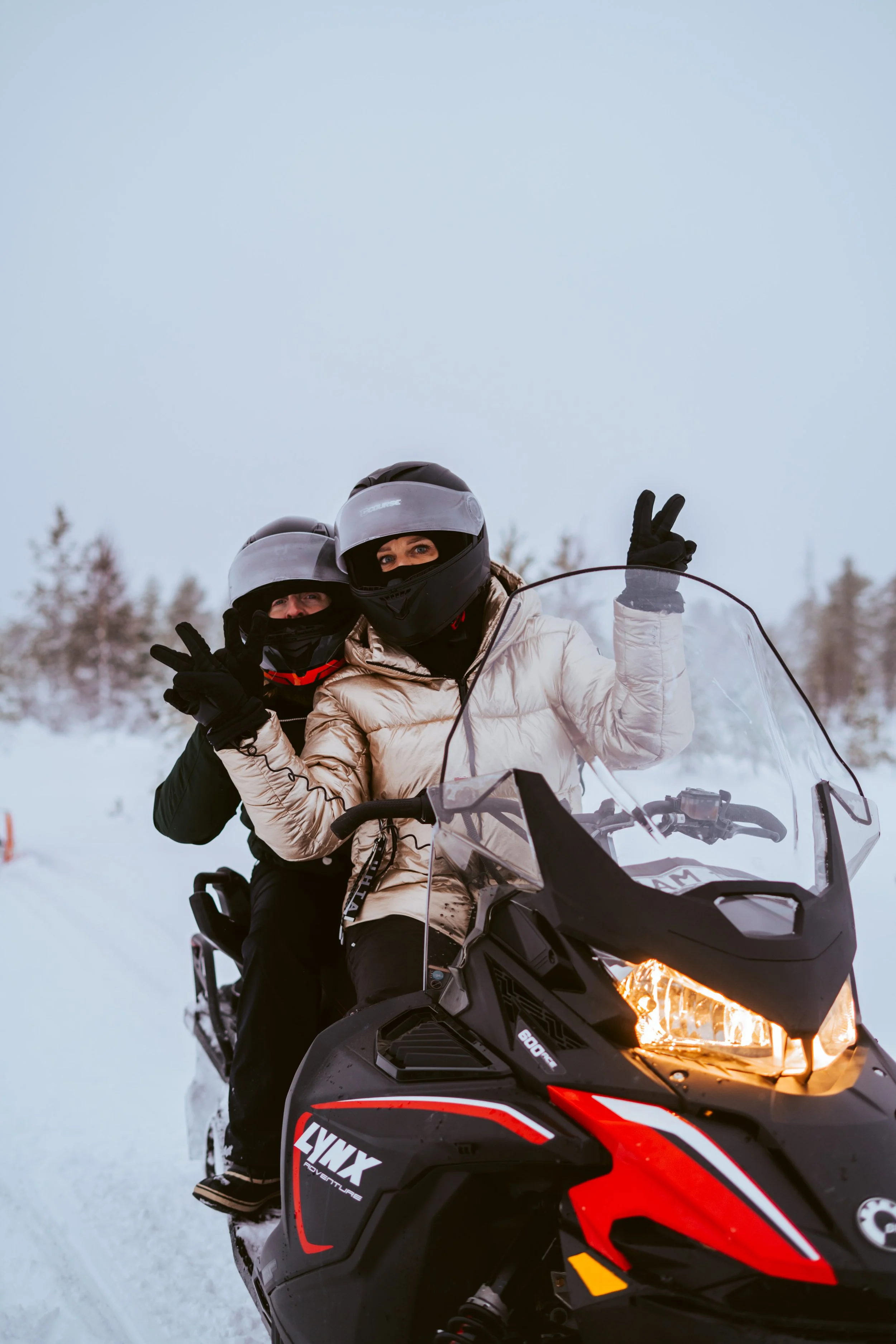 Swedish lappland northernlights aurora  snowmobile stockholm