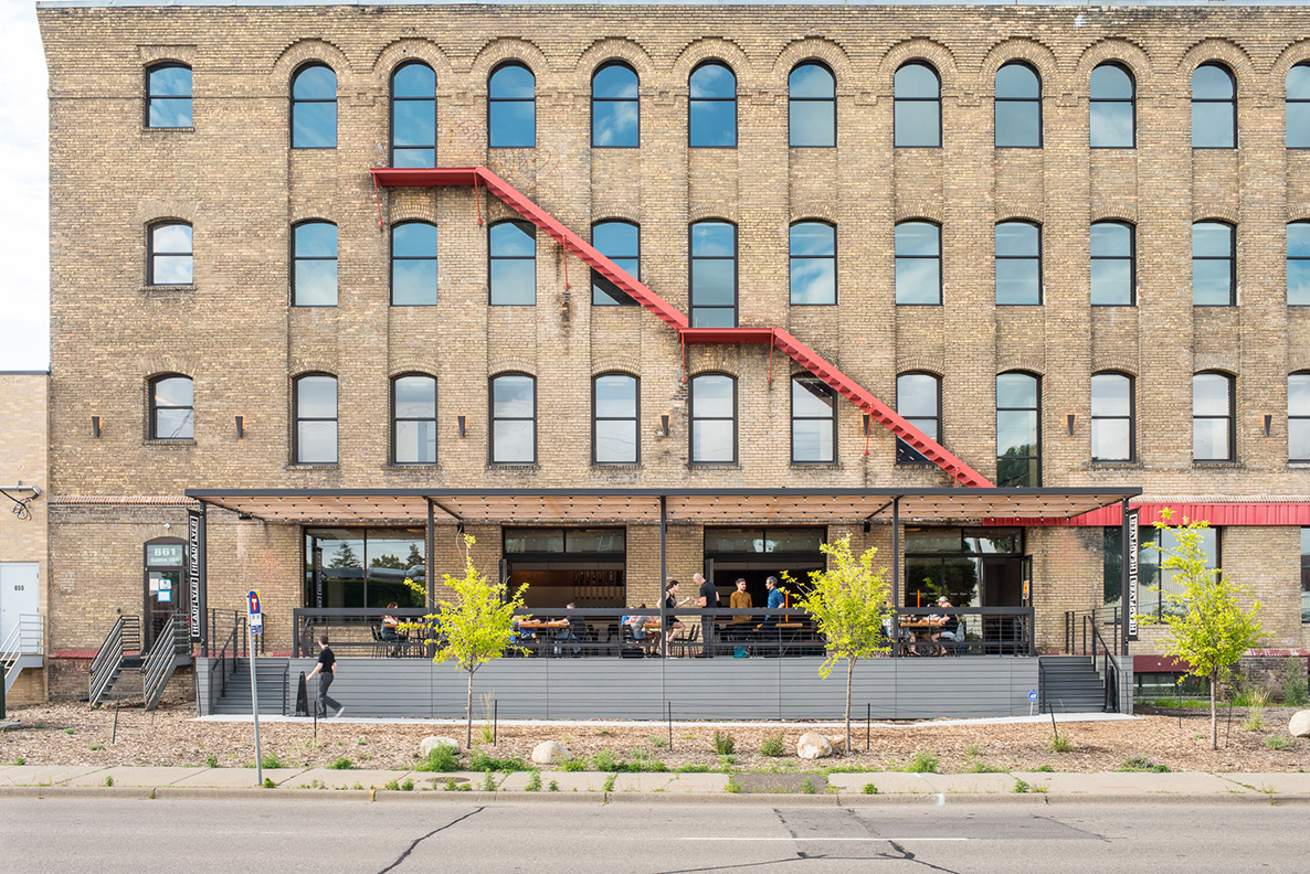 Brewery remodel in Miller Textile Building in Northeast Minneapolis.
