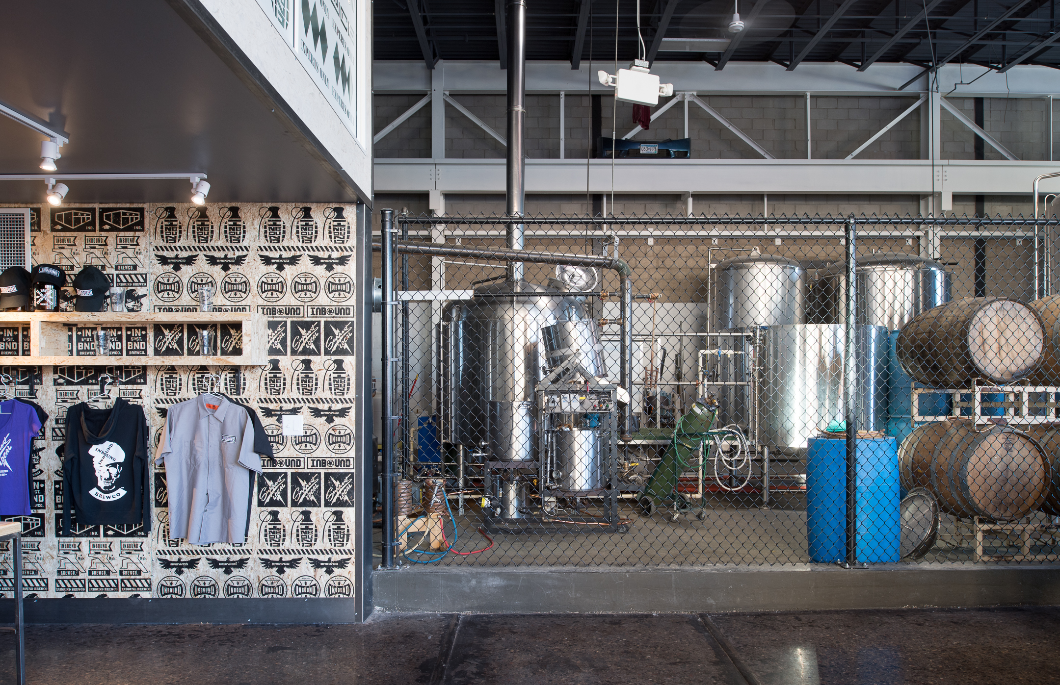 Inbound BrewCo remodeled modern industrial space in Minneapolis by Christian Dean Architecture.