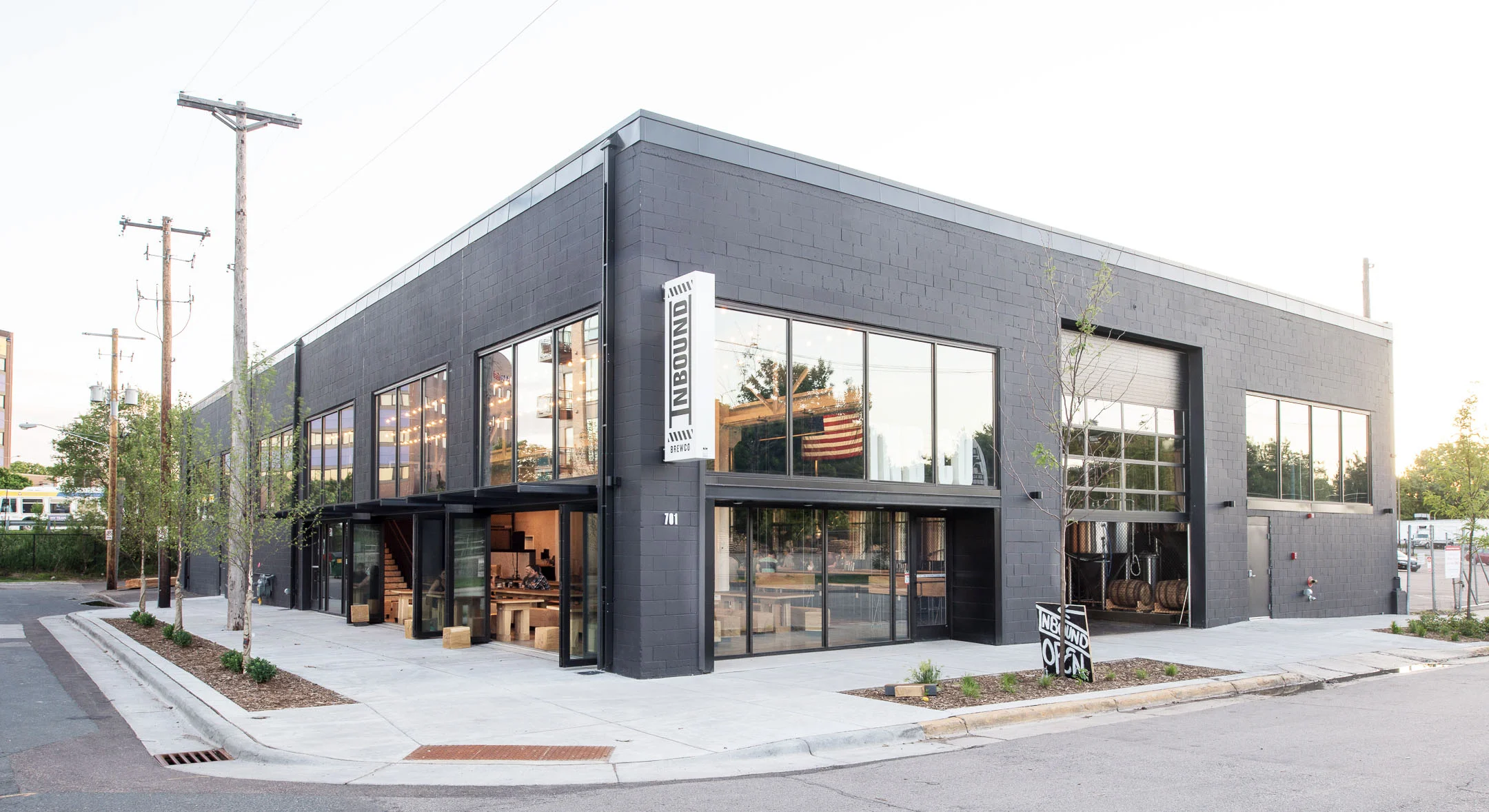 Inbound BrewCo modern renovation in Minneapolis by Christian Dean Architecture.