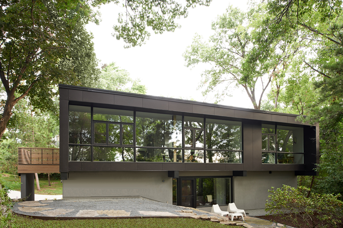 Modern home with corten steel exterior in Minneapolis by Christian Dean Architecture