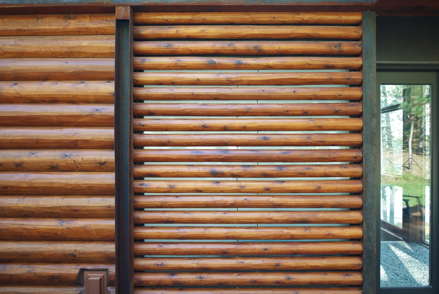 Log cabin vernacular walls reinterpreted
