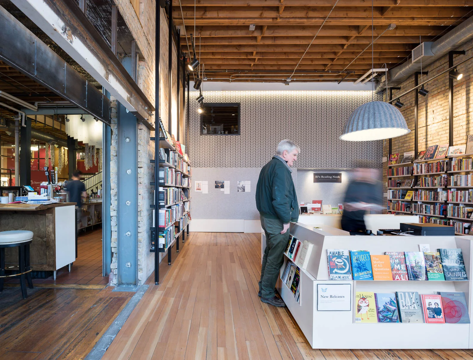 modern bookstore remodel in historic building in downtown minneapolis