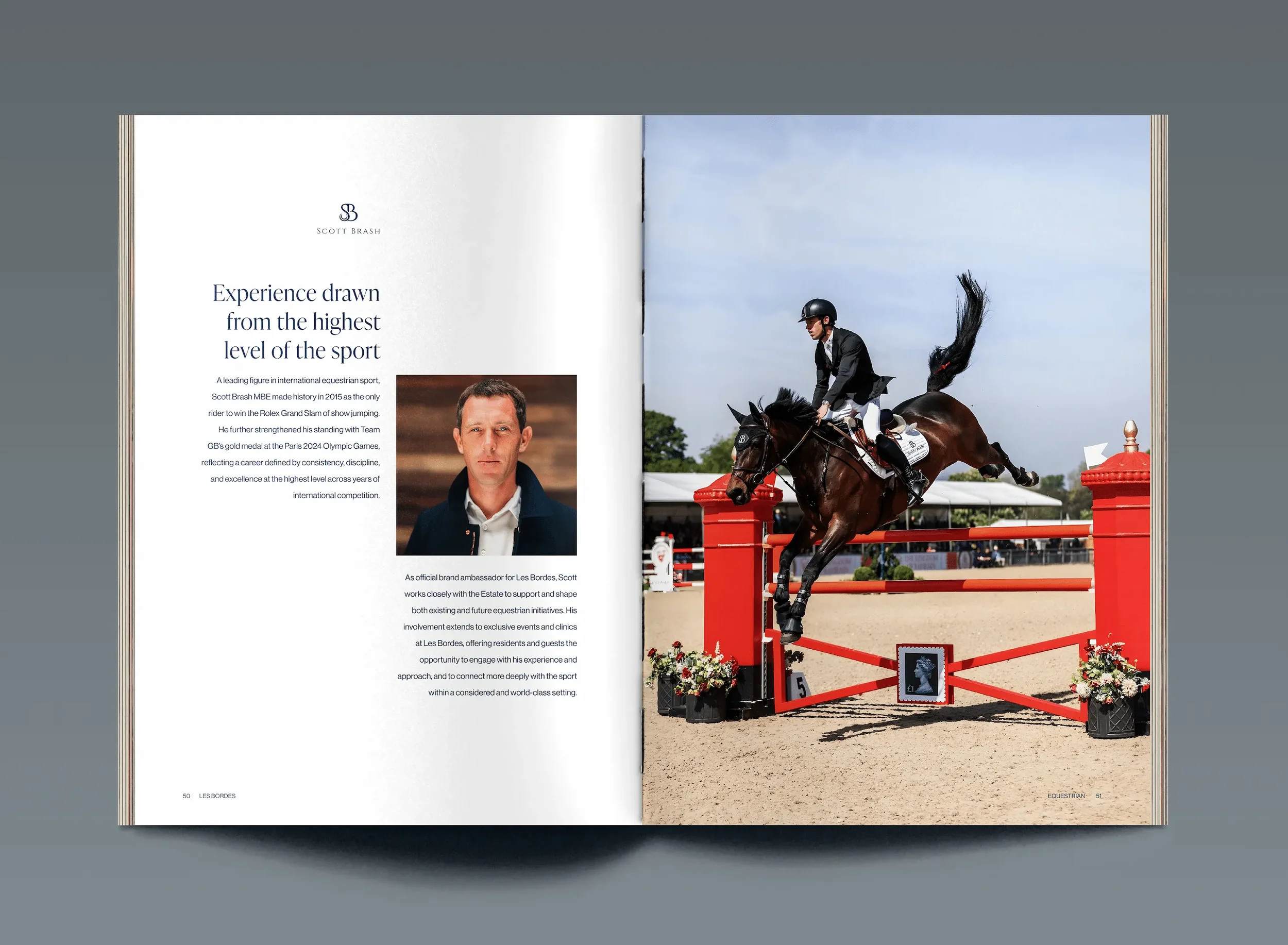 Les Bordes brochure, Scott Brash