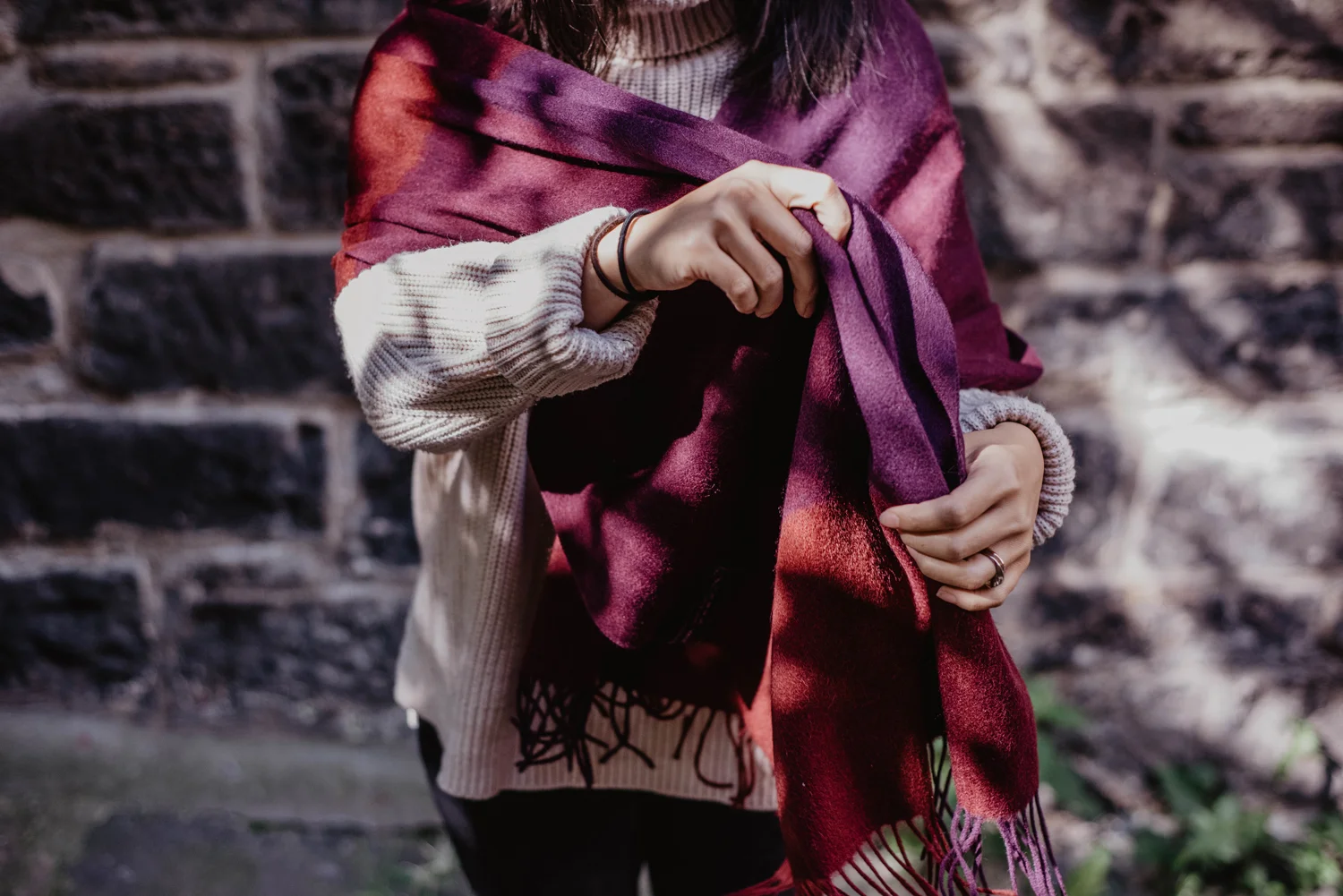  The autumn-winter design range was influenced by the colours displayed throughout Scottish scenery. The main focus being creating rich and colourful designs that would stand out in the winter months. 