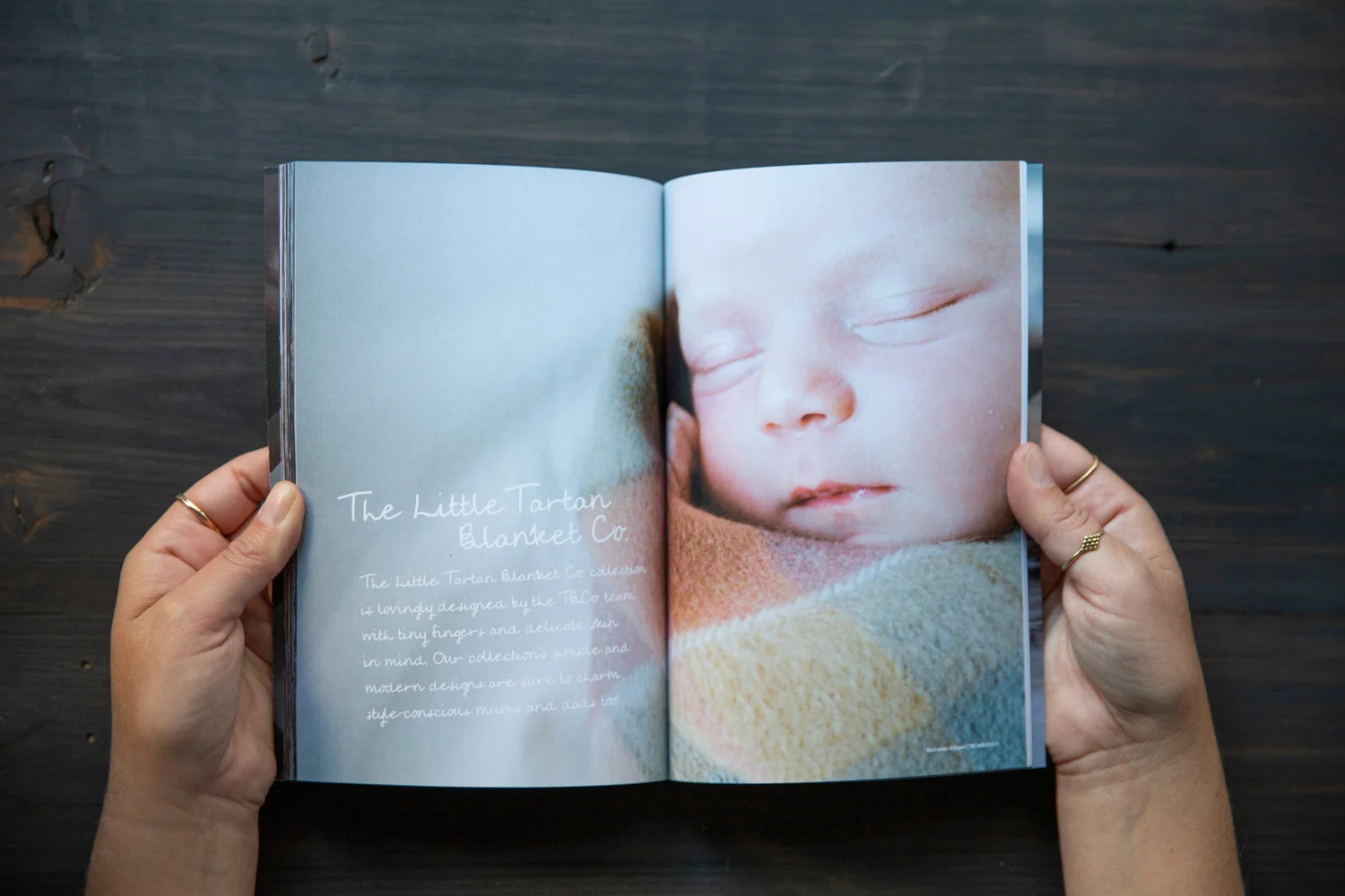  The Little Tartan Blanket Co. a sub-brand of The Tartan Blanket Co. focusing on baby blankets was introduced in the catalogue along with the new designs. 