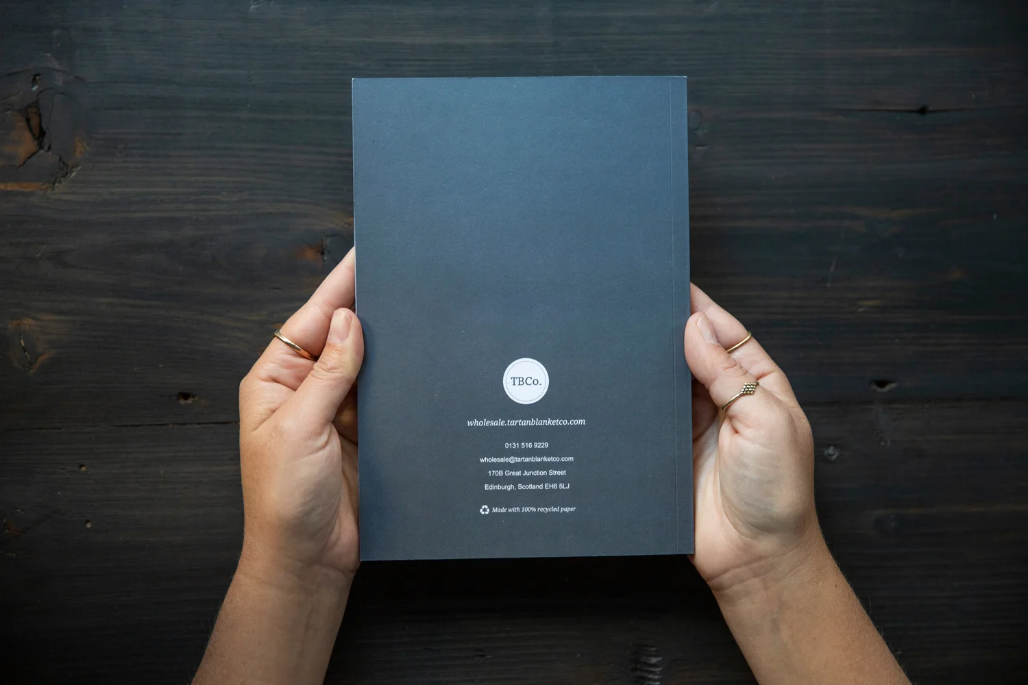  The catalogue was printed with 100% recycled materials furthering the brands’ sustainability beliefs. 