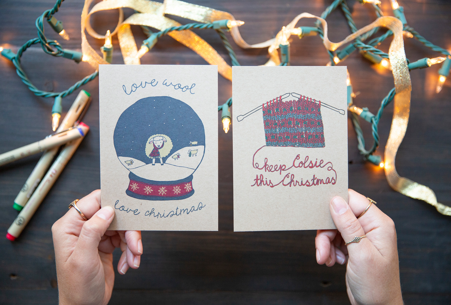 With Christmas being a highly giftable season a range of holiday and Christmas cards were illustrated.