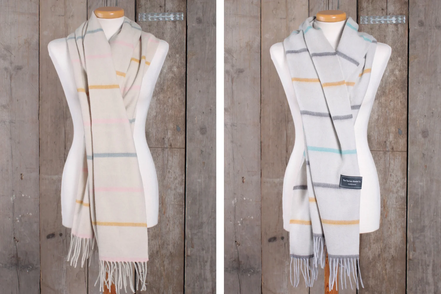  Designs were created ensuring their ability to be cut into scarf, blanket and baby blanket sizes after the weaving process. 