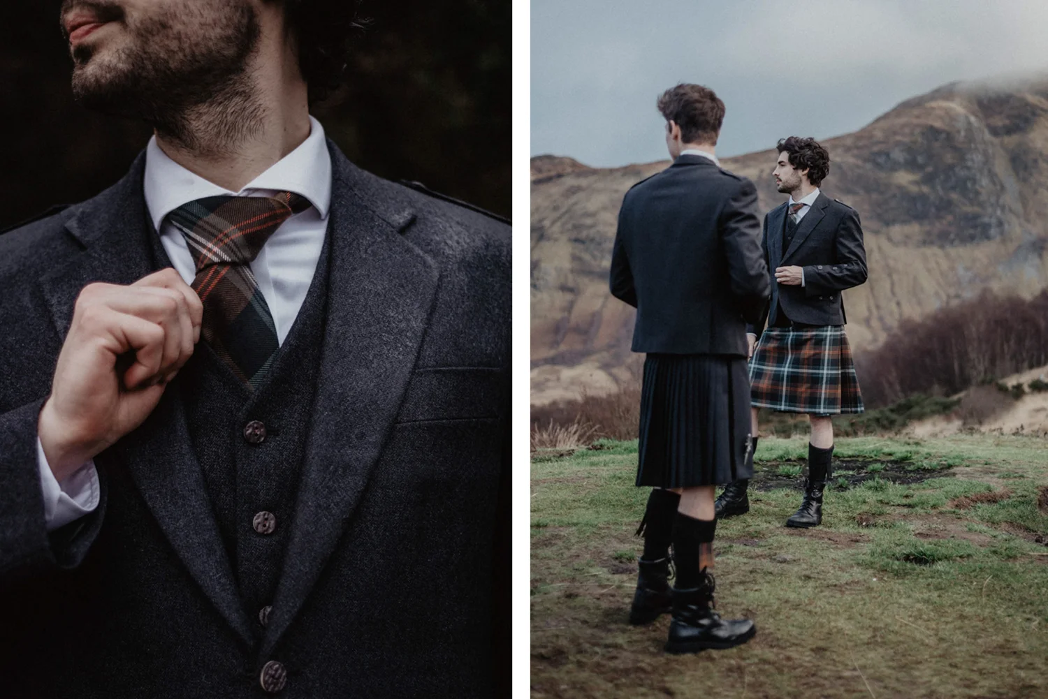  The tartans were woven across a broad range of adult and children kilt outfits and accessories, including, kilts, trews, ties, bow ties and flashes. 