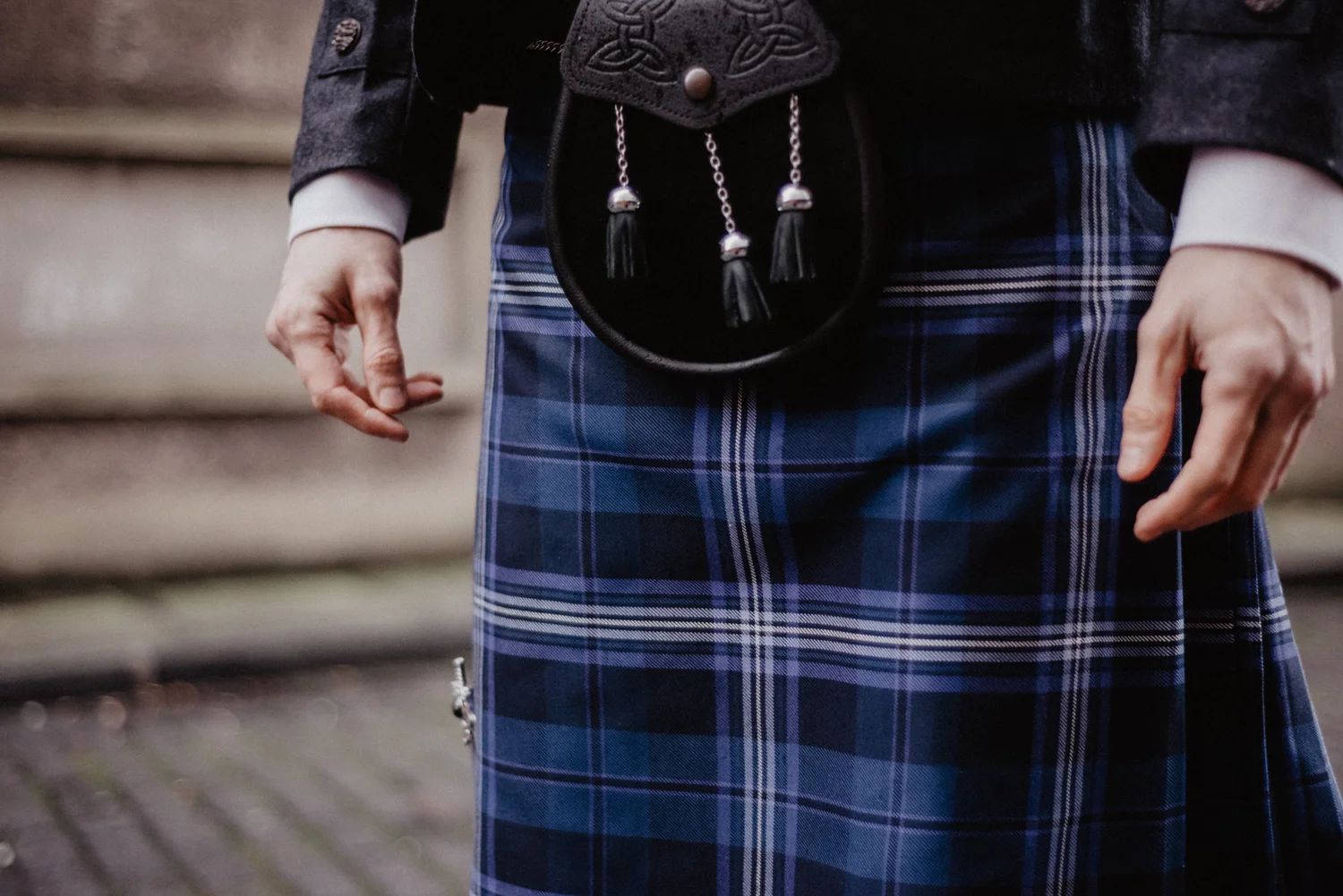  The Persevere Thistle Blue Tartan was designed with inspiration from Scottish wildflowers Heather and Thistle, along with the national colours of Scotland. 