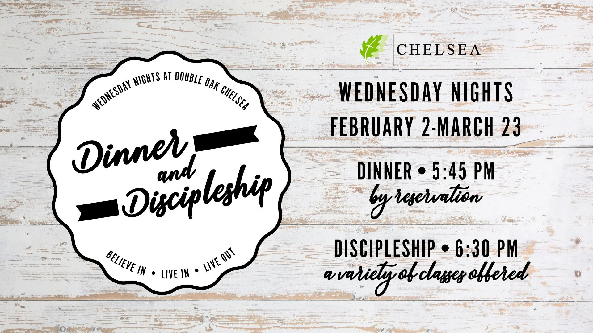 Dinner &amp; Discipleship
