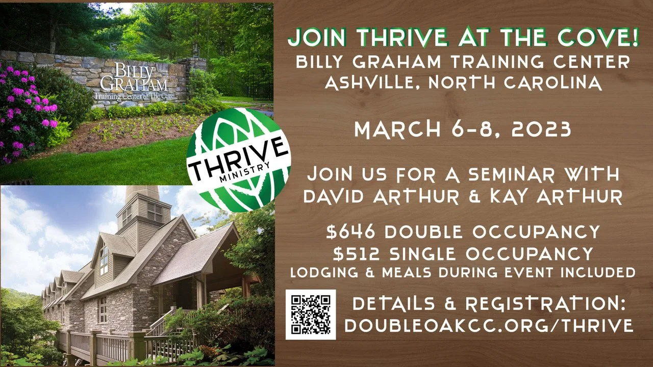 JOIN THRIVE for a SEMINAR at THE COVE