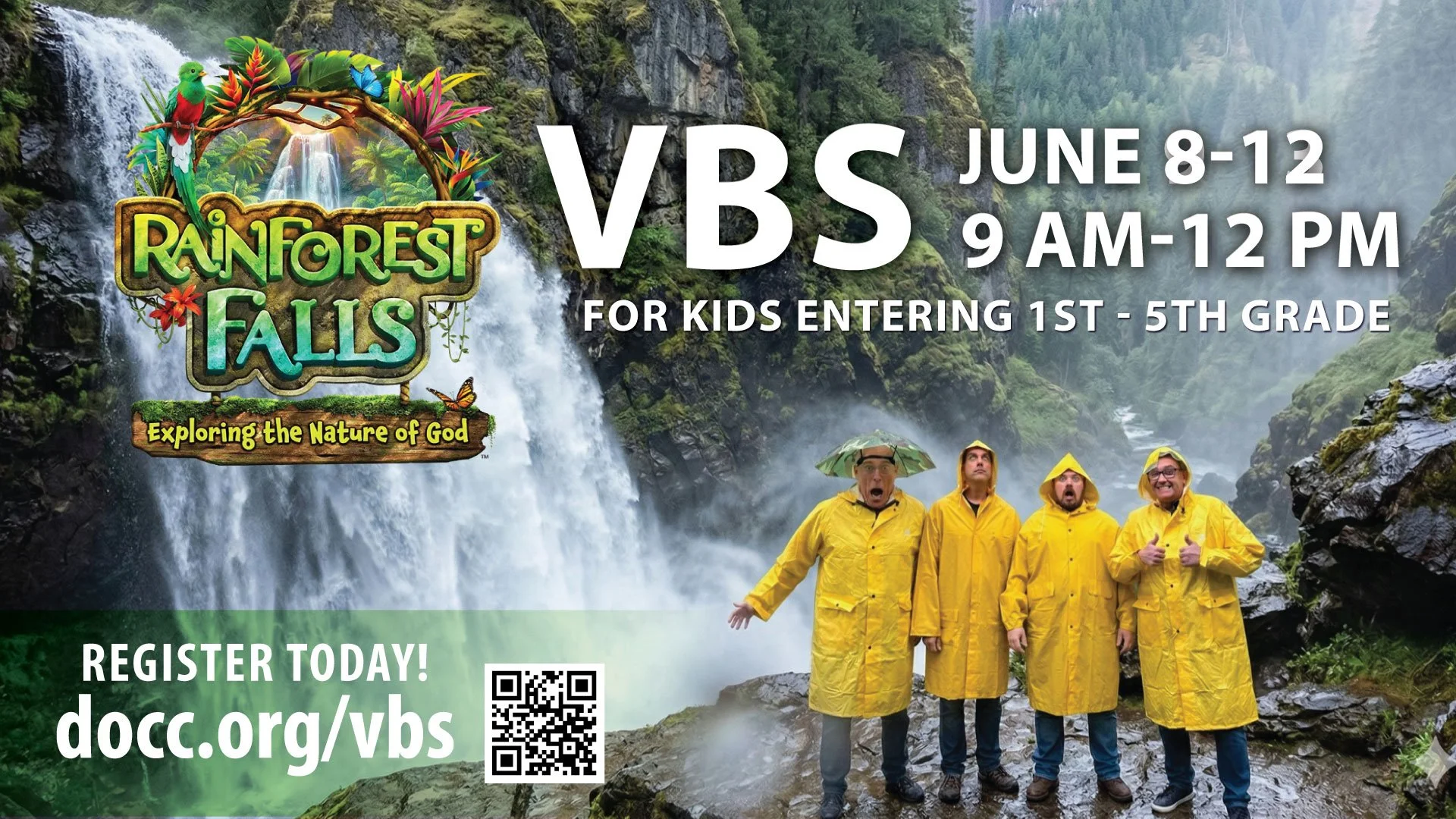 VBS-RAINFOREST FALLS (entering 1st-5th grades) 
