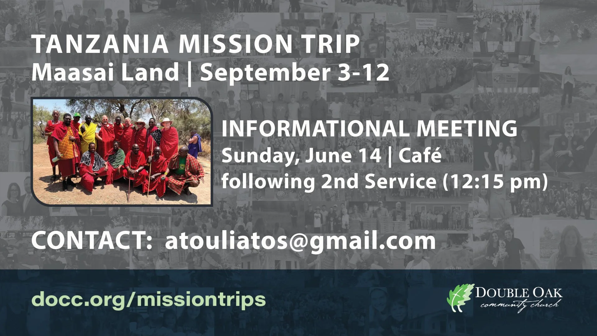 TANZANIA MISSION TRIP-INFO MEETING