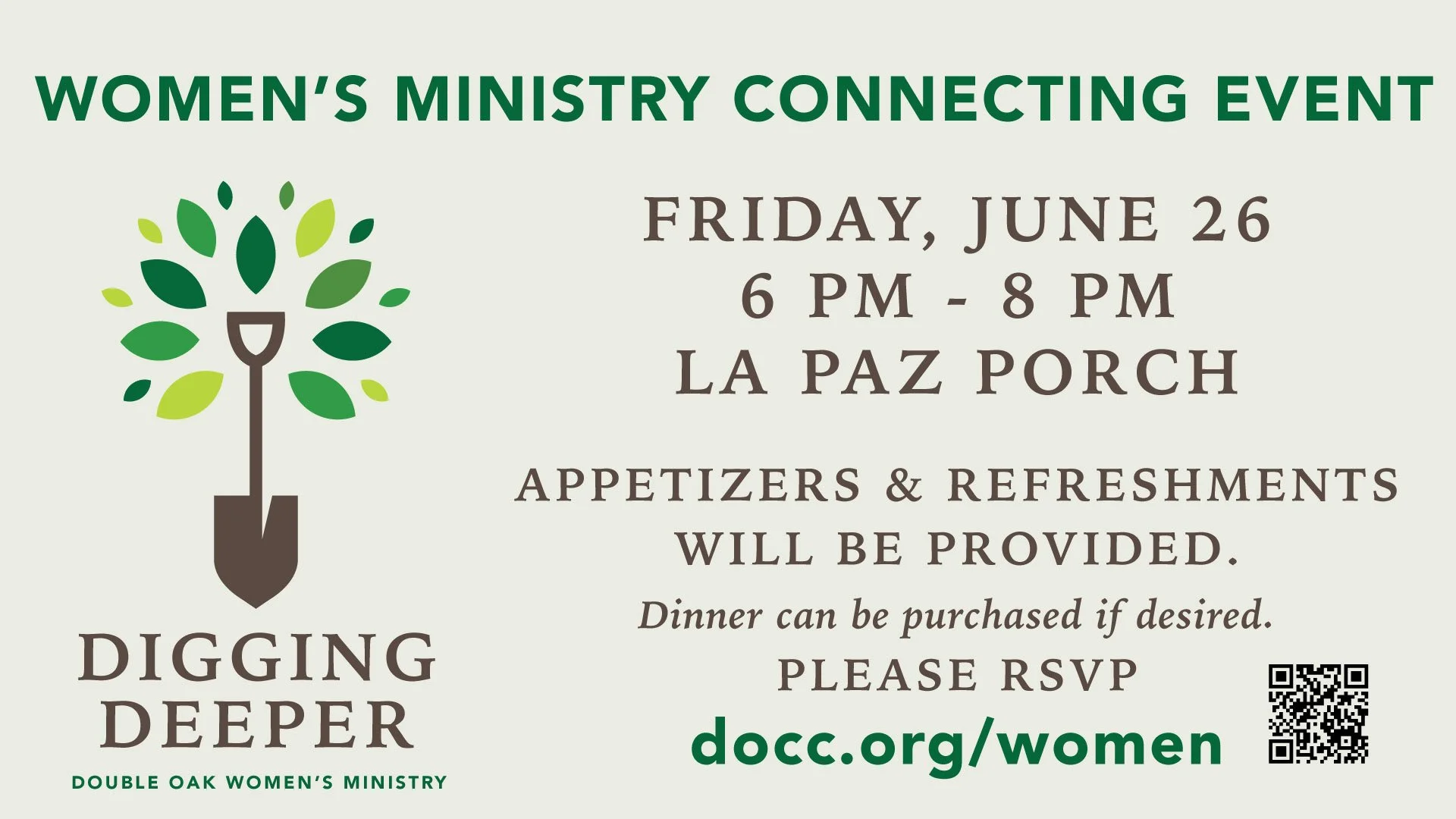 WOMEN'S MINISTRY CONNECTING EVENT
