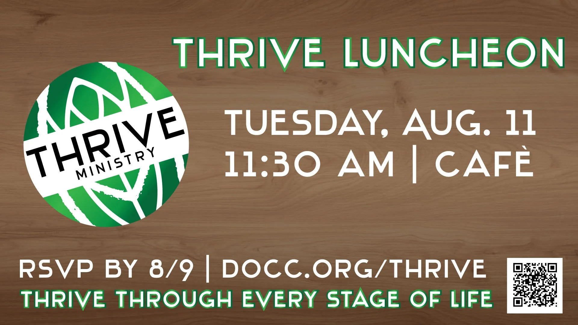 THRIVE LUNCHEON - AUGUST