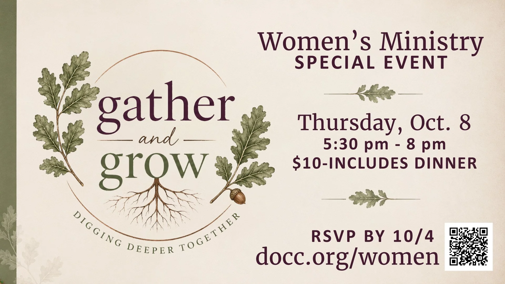 Gather &amp; Grow - Women's Event