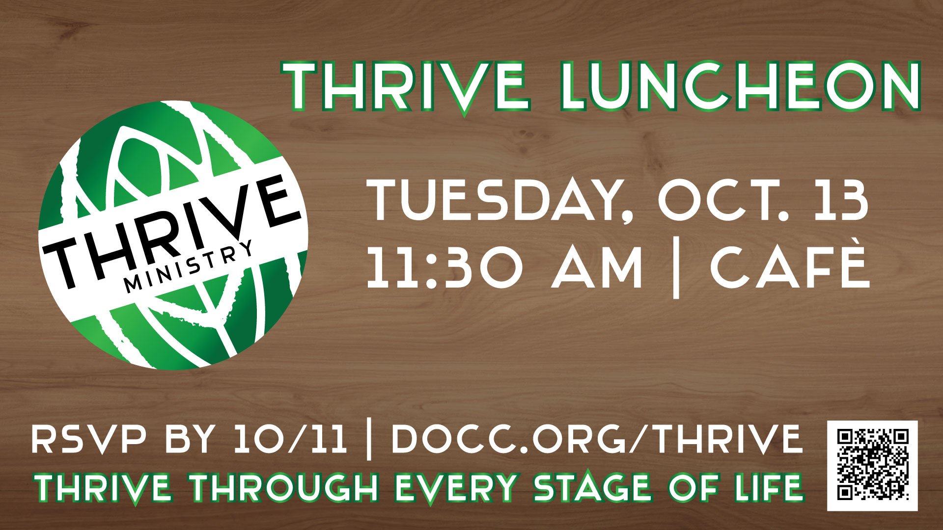 THRIVE LUNCHEON - OCTOBER