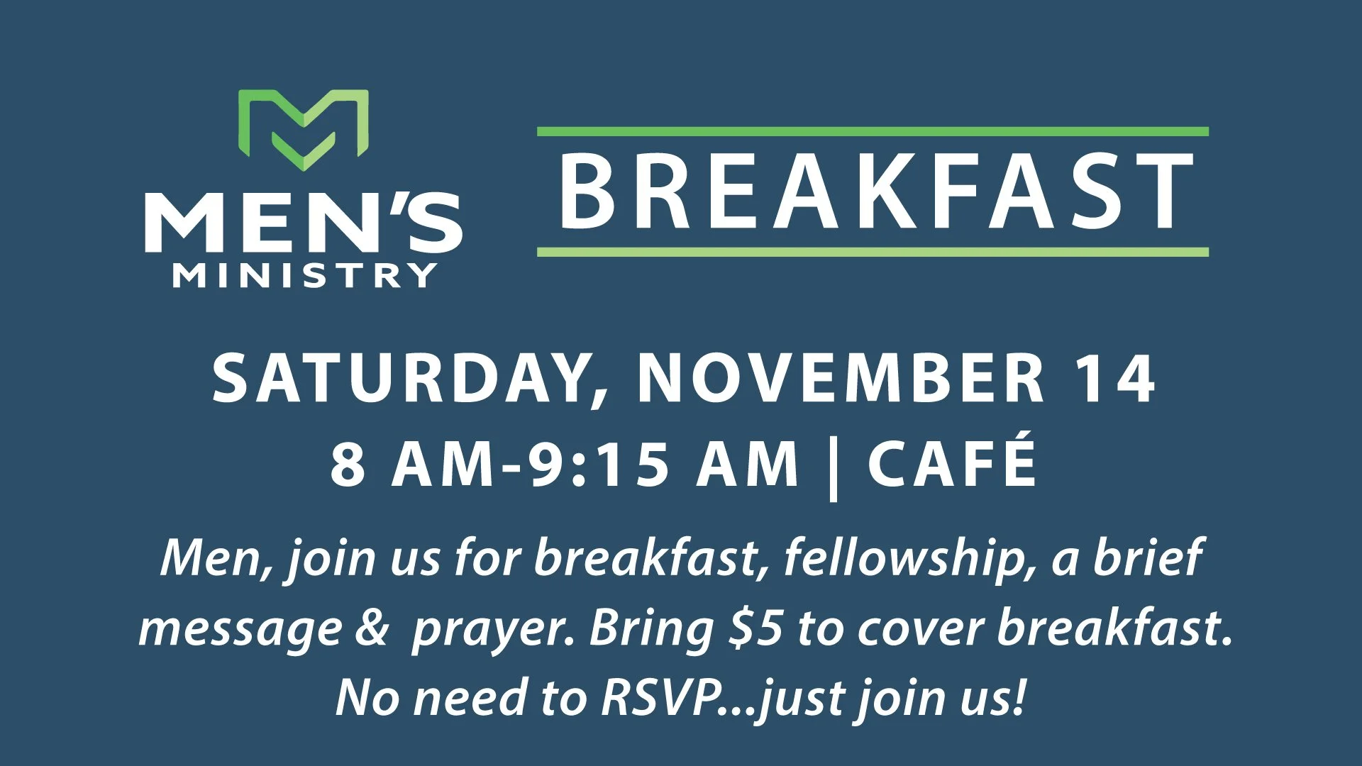 MEN'S BREAKFAST-NOVEMBER