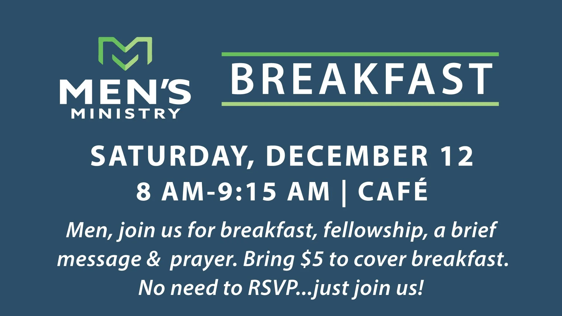 MEN'S BREAKFAST-DECEMBER
