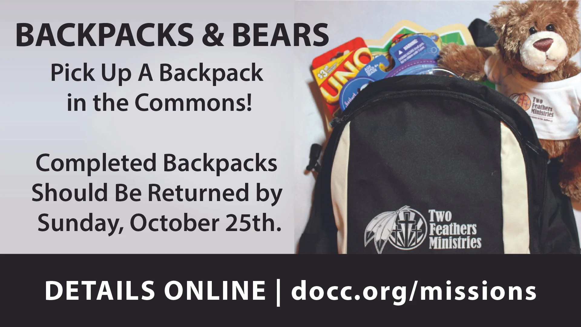 Backpacks &amp; Bears 