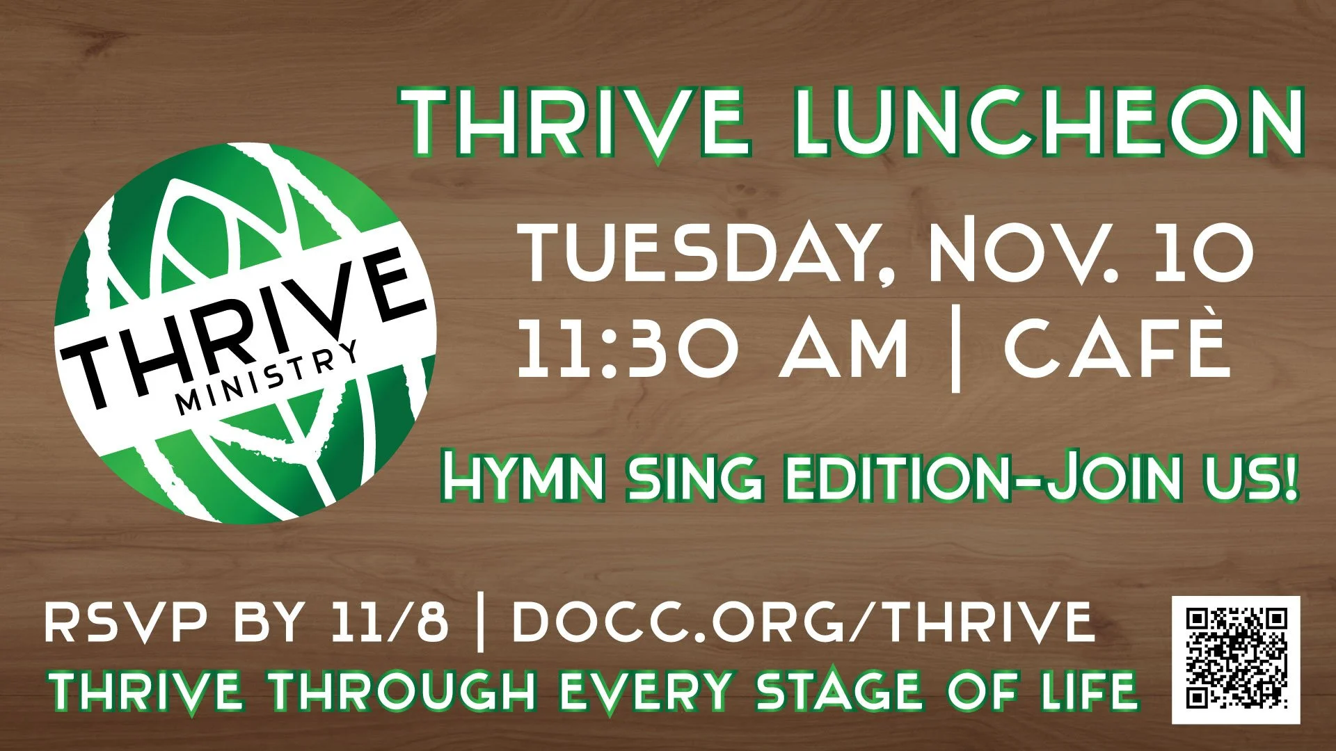 THRIVE LUNCHEON - NOVEMBER