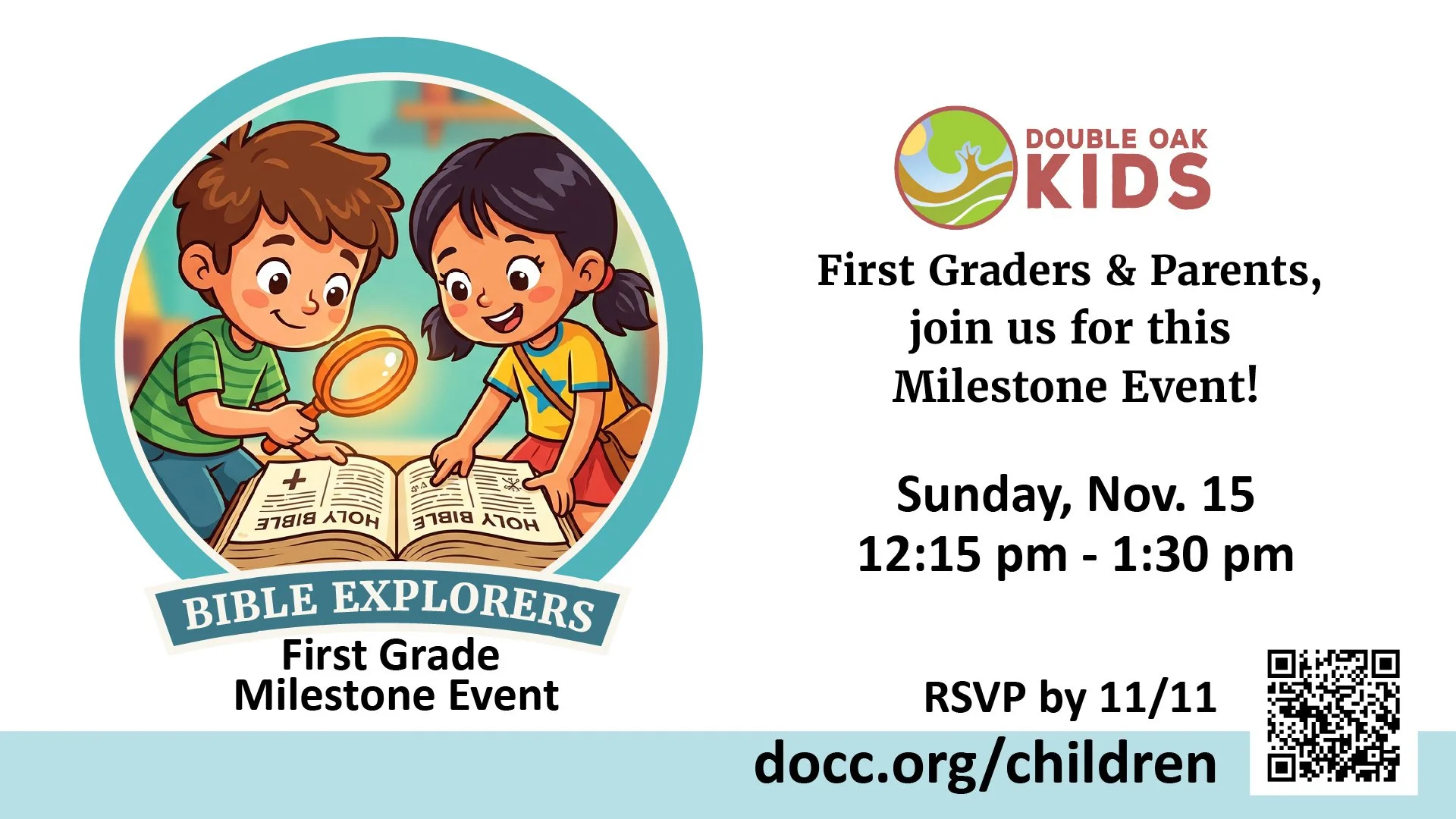 Bible Explorers Club-1st Grade Milestone Event