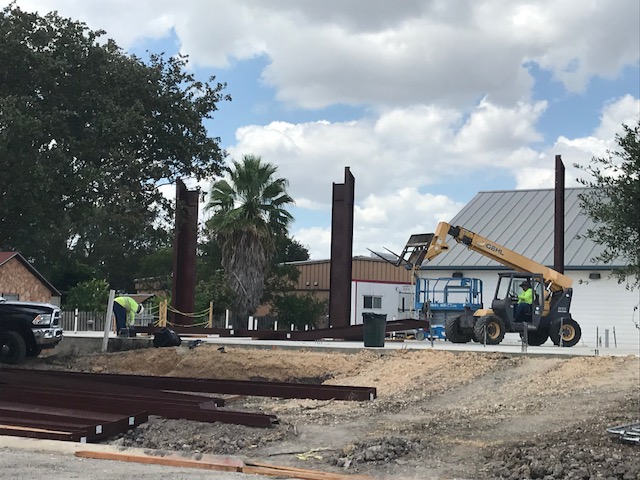 First Steel Beams Going Up August 15, 2018