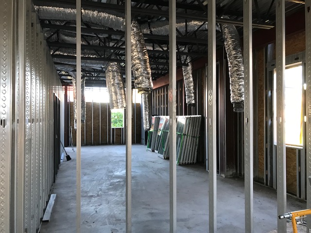 The all-important airconditioning for the classrooms!