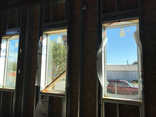 Glass windows going into the sanctuary! Then later we will add the repaired stained glass windows!