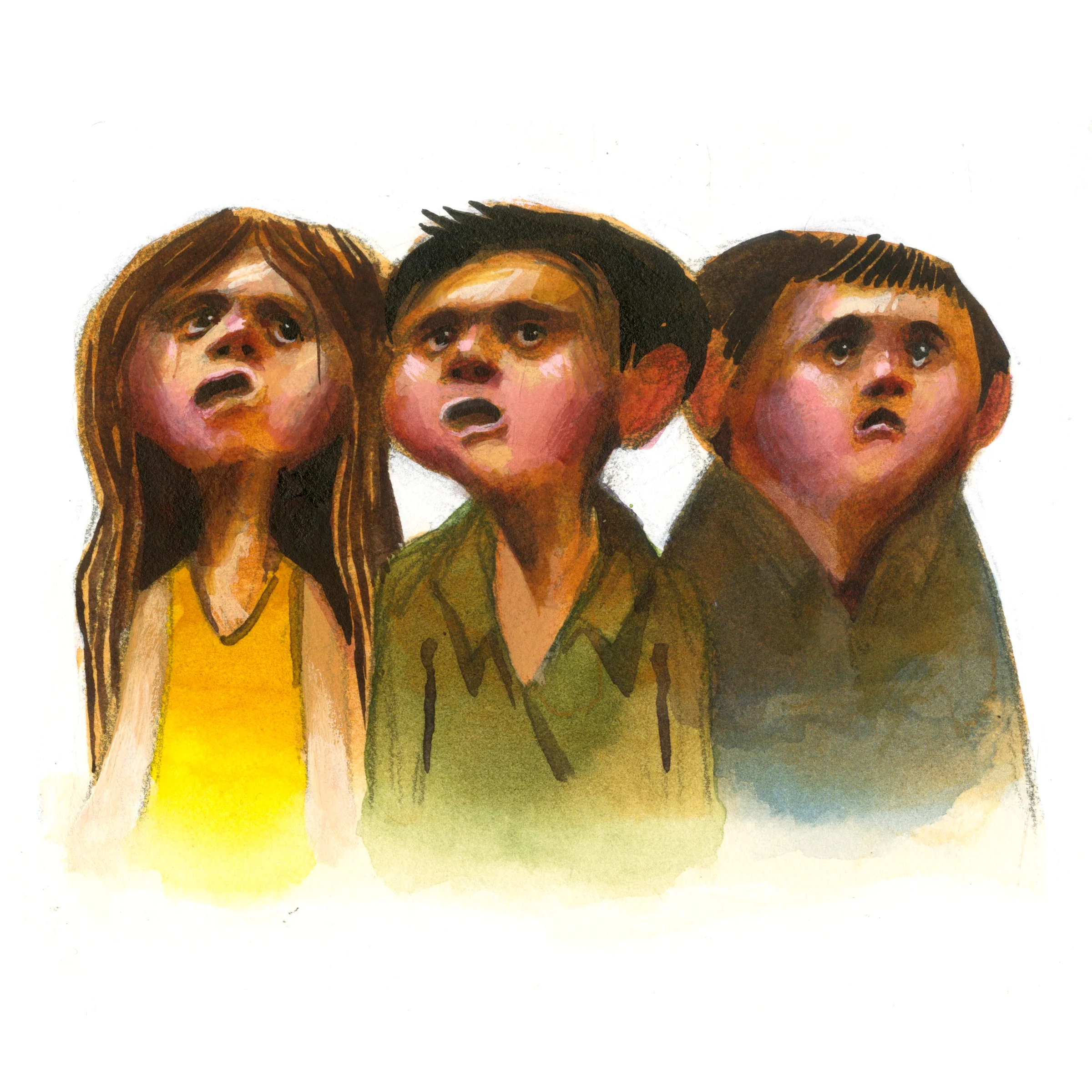  Three Distressed Children. 